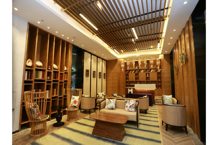 锦江都城酒店海南省政府日月广场免税店 Haikou  Bagian luar foto